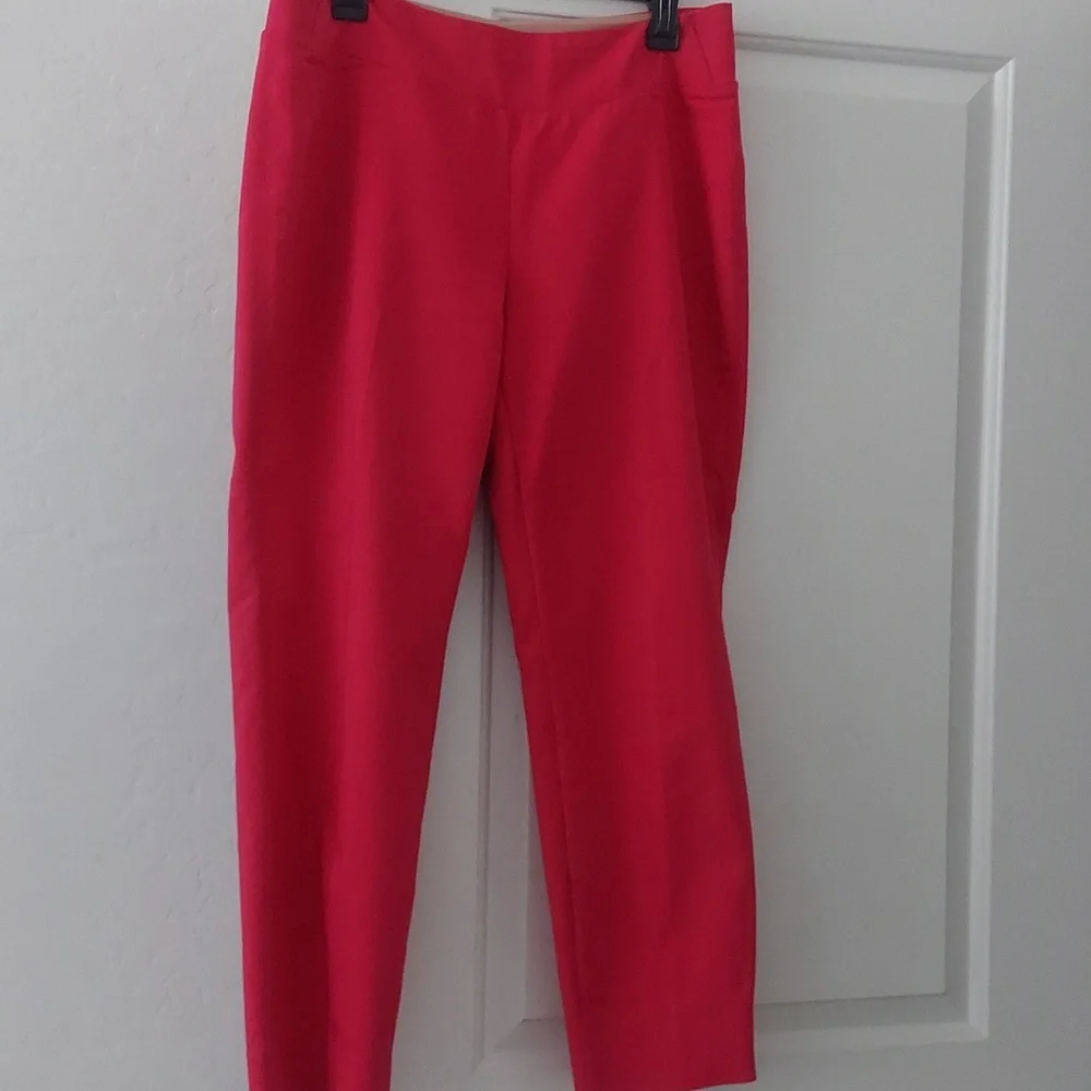 INVESTMENTS Fuschia Pink Pant Suit Size 6 Jacket, Size 8 Pants -Used - Picture 6 of 8